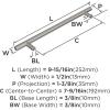 Amerock | Cabinet Pull | Sterling Nickel | 7-9/16 inch (192 mm) Center to Center | Bar Pulls | 10 Pack | Drawer Pull | Drawer Handle | Cabinet Hardware