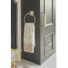 Amerock BH36092BBZ | Golden Champagne Towel Ring | 7-9/16 in (192 mm) Length Towel Holder | Stature |Hand Towel Holder for Bathroom Wall |Small Kitchen |Bath Accessories,Golden Champagne