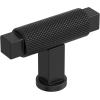 Amerock Balata 2 inch (51mm) Length Champagne Bronze Cabinet Knob, BP37621CZ(Matte Black)