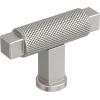 Amerock Balata 2 inch (51mm) Length Champagne Bronze Cabinet Knob, BP37621CZ(Satin Nickel)