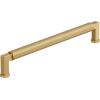 Amerock Balata 3-3/4 inch (96mm) Center-to-Center Satin Nickel Cabinet Pull, BP37623G10(Champagne Bronze)