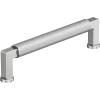 Amerock Balata 3-3/4 inch (96mm) Center-to-Center Satin Nickel Cabinet Pull, BP37623G10(Polished Chrome)