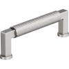 Amerock Balata 3-3/4 inch (96mm) Center-to-Center Satin Nickel Cabinet Pull, BP37623G10(Polished Nickel)