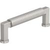 Amerock Balata 3-3/4 inch (96mm) Center-to-Center Satin Nickel Cabinet Pull, BP37623G10(Satin Nickel)