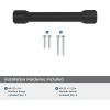 Amerock Faircrest 3 inch (76mm) Center-to-Center Champagne Bronze Cabinet Pull, BP37462CZ(Matte Black)