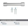 Amerock Faircrest 3 inch (76mm) Center-to-Center Champagne Bronze Cabinet Pull, BP37462CZ(Polished Chrome)