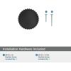 Amerock Farewind 1-1/4 inch (32mm) Diameter Satin Nickel Cabinet Knob, BP37800G10(Matte Black)