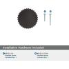 Amerock Farewind 1-1/4 inch (32mm) Diameter Satin Nickel Cabinet Knob, BP37800G10(Oil Rubbed Bronze)