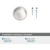 Amerock Farewind 1-1/4 inch (32mm) Diameter Satin Nickel Cabinet Knob, BP37800G10(Polished Nickel)
