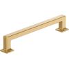 Amerock Lintel 8-13/16 inch (224mm) Center-to-Center Satin Nickel Cabinet Pull, BP37446G10(Champagne Bronze)