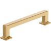 Amerock Lintel 8-13/16 inch (224mm) Center-to-Center Satin Nickel Cabinet Pull, BP37446G10(Champagne Bronze)