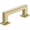 Amerock Lintel 8-13/16 inch (224mm) Center-to-Center Satin Nickel Cabinet Pull, BP37446G10(Golden Champagne)