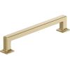 Amerock Lintel 8-13/16 inch (224mm) Center-to-Center Satin Nickel Cabinet Pull, BP37446G10(Golden Champagne)