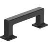 Amerock Lintel 8-13/16 inch (224mm) Center-to-Center Satin Nickel Cabinet Pull, BP37446G10(Matte Black)