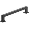 Amerock Lintel 8-13/16 inch (224mm) Center-to-Center Satin Nickel Cabinet Pull, BP37446G10(Matte Black)