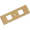 Amerock Medora 12 inch (305mm) Center-to-Center Rectangle Polished Nickel Cabinet Pull Backplate, BP37789PN(Champagne Bronze)