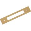 Amerock Medora 12 inch (305mm) Center-to-Center Rectangle Polished Nickel Cabinet Pull Backplate, BP37789PN(Champagne Bronze)