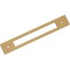 Amerock Medora 12 inch (305mm) Center-to-Center Rectangle Polished Nickel Cabinet Pull Backplate, BP37789PN(Champagne Bronze)