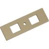 Amerock Medora 12 inch (305mm) Center-to-Center Rectangle Polished Nickel Cabinet Pull Backplate, BP37789PN(Golden Champagne)