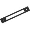 Amerock Medora 12 inch (305mm) Center-to-Center Rectangle Polished Nickel Cabinet Pull Backplate, BP37789PN(Matte Black)