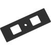 Amerock Medora 12 inch (305mm) Center-to-Center Rectangle Polished Nickel Cabinet Pull Backplate, BP37789PN(Matte Black)