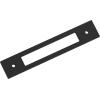 Amerock Medora 12 inch (305mm) Center-to-Center Rectangle Polished Nickel Cabinet Pull Backplate, BP37789PN(Matte Black)