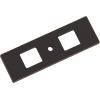 Amerock Medora 12 inch (305mm) Center-to-Center Rectangle Polished Nickel Cabinet Pull Backplate, BP37789PN(Oil Rubbed Bronze)