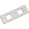 Amerock Medora 12 inch (305mm) Center-to-Center Rectangle Polished Nickel Cabinet Pull Backplate, BP37789PN(Polished Chrome)