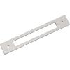 Amerock Medora 12 inch (305mm) Center-to-Center Rectangle Polished Nickel Cabinet Pull Backplate, BP37789PN(Polished Nickel)