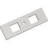 Amerock Medora 12 inch (305mm) Center-to-Center Rectangle Polished Nickel Cabinet Pull Backplate, BP37789PN(Polished Nickel)