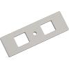 Amerock Medora 12 inch (305mm) Center-to-Center Rectangle Polished Nickel Cabinet Pull Backplate, BP37789PN(Satin Nickel)