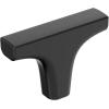 Amerock Merced 2 inch (51mm) Length Champagne Bronze Cabinet Knob, BP37421CZ(Matte Black)