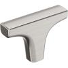 Amerock Merced 2 inch (51mm) Length Champagne Bronze Cabinet Knob, BP37421CZ(Satin Nickel)