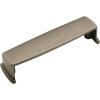 Amerock | Cabinet Cup Pull | Weathered Nickel | 3-3/4 inch (96 mm) Center to Center | Kane | 1 Pack | Drawer Pull | Drawer Handle | Cabinet Hardware(Weathered Nickel)