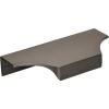 Amerock | Cabinet Edge Pull | Satin Nickel | 4-9/16 inch (116 mm) Center to Center | Extent | 1 Pack | Drawer Pull | Drawer Handle | Cabinet Hardware(Black Chrome)