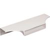 Amerock | Cabinet Edge Pull | Satin Nickel | 4-9/16 inch (116 mm) Center to Center | Extent | 1 Pack | Drawer Pull | Drawer Handle | Cabinet Hardware(Polished Chrome)