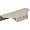 Amerock | Cabinet Edge Pull | Satin Nickel | 4-9/16 inch (116 mm) Center to Center | Extent | 1 Pack | Drawer Pull | Drawer Handle | Cabinet Hardware(Polished Nickel)