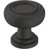 Amerock | Cabinet Knob | Oil Rubbed Bronze | 1-1/8 inch (29 mm) Diameter | Ville | 1 Pack | Drawer Knob | Cabinet Hardware(Matte Black)
