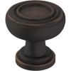 Amerock | Cabinet Knob | Oil Rubbed Bronze | 1-1/8 inch (29 mm) Diameter | Ville | 1 Pack | Drawer Knob | Cabinet Hardware(Oil Rubbed Bronze)