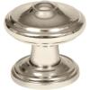 Amerock | Cabinet Knob | Polished Nickel | 1-1/4 inch (32 mm) Diameter | Revitalize | 1 Pack | Drawer Knob | Cabinet Hardware