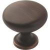 Amerock | Cabinet Knob | Satin Nickel | 1-1/4 inch (32 mm) Diameter | Edona | Drawer Knob | Cabinet Hardware (Pack of 10)(Oil Rubbed Bronze)