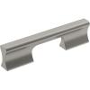 Amerock | Cabinet Pull | Matte Black | 6-5/16 inch (160 mm) Center-to-Center | Status | 1 Pack | Drawer Pull | Cabinet Handle | Cabinet Hardware(Satin Nickel)