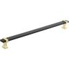 Amerock | Cabinet Pull | Satin Nickel/Polished Chrome | 3-3/4 inch (96 mm) Center to Center | Overton | 1 Pack | Drawer Pull | Drawer Handle | Cabinet Hardware(Brushed Matte Black/Brushed Gold)