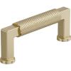 Amerock Balata 3-3/4 inch (96mm) Center-to-Center Satin Nickel Cabinet Pull, BP37623G10(Golden Champagne)