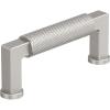 Amerock Balata 3-3/4 inch (96mm) Center-to-Center Satin Nickel Cabinet Pull, BP37623G10(Satin Nickel)