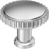 Amerock Farewind 1-1/4 inch (32mm) Diameter Satin Nickel Cabinet Knob, BP37800G10(Polished Chrome)
