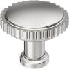 Amerock Farewind 1-1/4 inch (32mm) Diameter Satin Nickel Cabinet Knob, BP37800G10(Polished Nickel)
