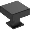 Amerock Lintel 1-1/4 inch (32mm) Length Polished Chrome Cabinet Knob, BP3744026(Matte Black)