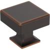Amerock Lintel 1-1/4 inch (32mm) Length Polished Chrome Cabinet Knob, BP3744026(Oil Rubbed Bronze)
