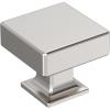 Amerock Lintel 1-1/4 inch (32mm) Length Polished Chrome Cabinet Knob, BP3744026(Polished Nickel)